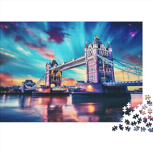 London Puzzles 300 Teile, Holzpuzzles, Holzpuzzles für Erwachsene, Puzzles, nachhaltiges Puzzle für Erwachsene | Spiele 300 Teile (40 x 28 cm) von aaaaab