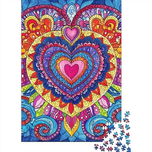 Mandala-Puzzle, Denksportaufgabe, Premium-Karton-Puzzle für Kinder und Erwachsene ab 12 Jahren, Ostergeschenke, 38 x 26 cm, 1000 Teile von aaaaab