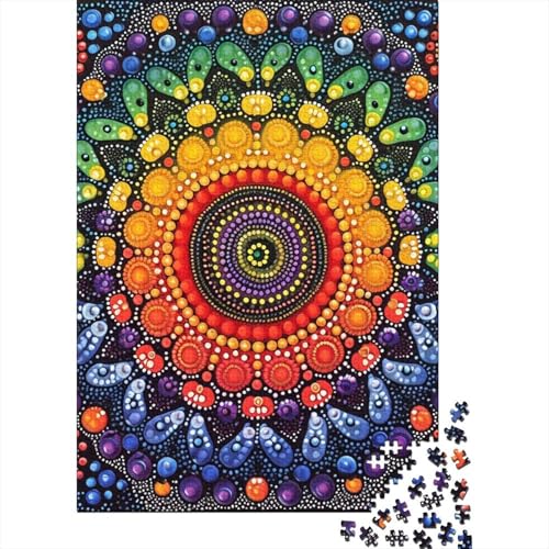 Mandala-Puzzle für Erwachsene und Jugendliche, 300 Teile. Puzzle für Erwachsene für Familienspaß & Spieleabend. 300 Teile (40 x 28 cm) von aaaaab