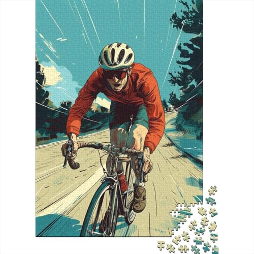 Mountainbike-Puzzle 1000 Teile für Erwachsene, Puzzle für Erwachsene, 1000-teiliges Puzzle, Lernspiele, 1000 Teile (75 x 50 cm) von aaaaab