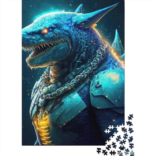 Mutant Shark Puzzle für Erwachsene und Jugendliche, 1000 Teile, Puzzle für Erwachsene, Lernspiel, Herausforderungsspielzeug, 1000 Teile (75 x 50 cm) von aaaaab