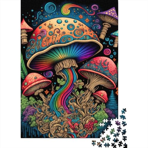 Neonlandschaft (16) Puzzles für Erwachsene und Jugendliche, Holzpuzzles für Erwachsene, Puzzles, Puzzles für Erwachsene, Geschenke, 500 Teile (52 x 38 cm) von aaaaab