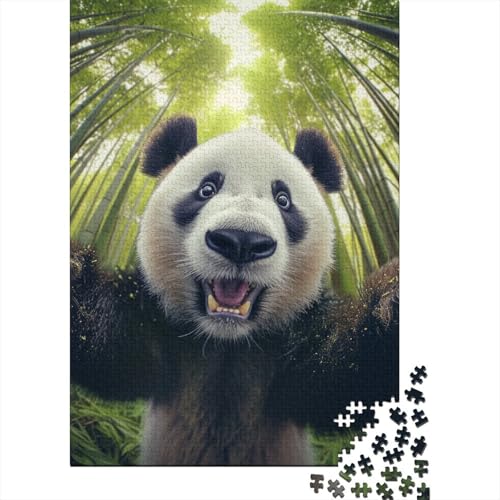 Panda-Puzzle 500 Teile für Erwachsene, Puzzle für Erwachsene, 500-teiliges Puzzle, Lernspiele, Puzzle 500 Teile (52 x 38 cm) von aaaaab