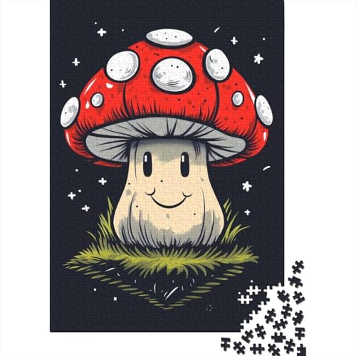 Pilz-Puzzle zum Stressabbau, 100% recycelte Pappe, Puzzle für Erwachsene und Kinder, einzigartiges Geschenk, 70 x 50 cm/1000 Teile von aaaaab