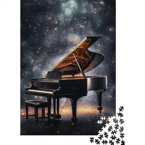 Puzzle 1000 Teile Art Star Piano Puzzle Puzzle für Erwachsene und Jugendliche Schwierigkeitsgrad Puzzle Holzpuzzle Lernspiel Spielzeug Familiendekoration 1000 Stück (75x50cm) von aaaaab