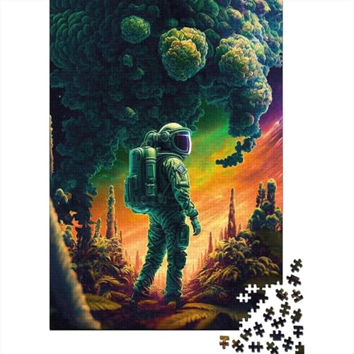 Puzzle 1000 Teile Astronaut3 Holzpuzzle Puzzle aus Holz Kreatives Puzzle für Teenager Puzzle Lernspielzeug Spiel für Erwachsene Geschenke 1000 Stück (75 x 50 cm) von aaaaab