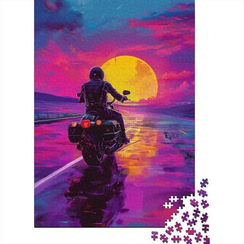 Puzzle 1000 Teile Cross-Country-Motorrad-Puzzles Puzzle für Erwachsene und schwierige Puzzles Puzzle Kreative Lernspiele Spielzeug Geburtstagsgeschenk 1000 Teile (75 x 50 cm) von aaaaab