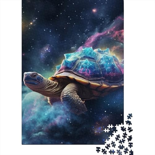 Puzzle 1000 Teile Galaxien Schildkröten Puzzle Puzzle für Erwachsene und Jugendliche Schwierigkeitsgrad Puzzle Holzpuzzle Lernspiel Spielzeug Familiendekoration 1000 Teile (75x50cm) von aaaaab