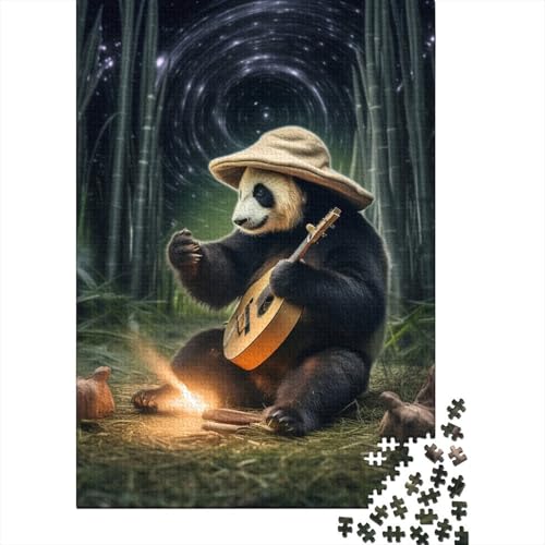 Puzzle 1000 Teile Galaxy Panda Puzzle für Erwachsene und Jugendliche Schwierigkeitsgrade Puzzles Holzquadratpuzzle Lernspiele Spielzeug 1000 Stück (75x50cm) von aaaaab