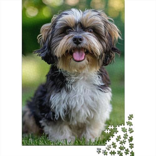 Puzzle 1000 Teile Shih Tzu Puzzles Puzzle für Jungen und Mädchen Schwierigkeitsgrad Puzzle Lernspielzeug Spiel Geburtstagsgeschenk 1000 Teile (75x50cm) von aaaaab