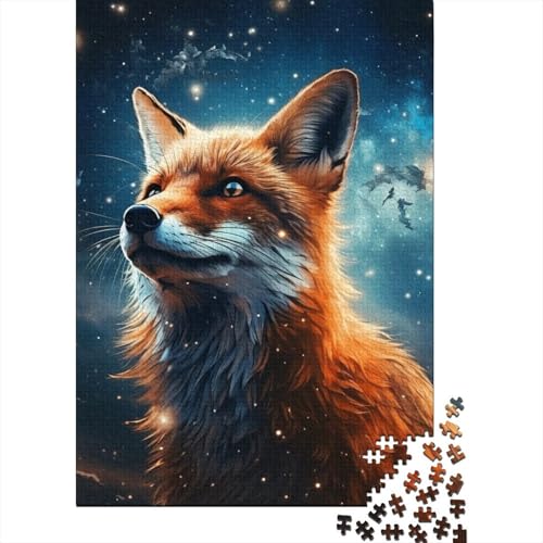 Puzzle 1000 Teile für Erwachsene, Fantasy-Fuchs, kreative Puzzles für Erwachsene und Teenager, 1000 Teile, unmögliches Holzpuzzle, Spiele, Geschenkspielzeug, Heimdekoration, 1000 Teile (75 x 50 cm) von aaaaab