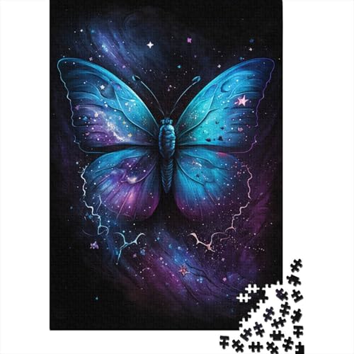 Puzzle 1000 Teile für Erwachsene, Galaxie-Schmetterling, Puzzle für Erwachsene und Kinder, Brettpuzzle, Familien, Dekoration, 1000 Stück (75 x 50 cm) von aaaaab