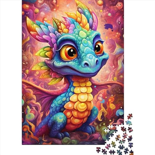 Puzzle 1000 Teile für Erwachsene, Kunst-Drachen-Puzzle, Holzpuzzle, kreative Puzzles, Teenager-Puzzles, Lernspiele, Spielzeug, 1000 Stück (75 x 50 cm) von aaaaab