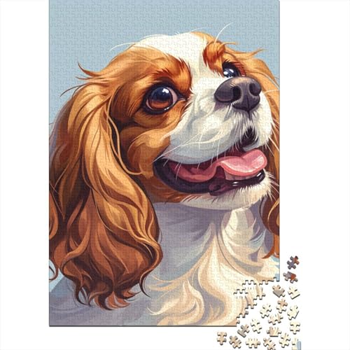 Puzzle 1000 Teile für Erwachsene, Springer Spaniel, 1000-teiliges Puzzle, Heim-Lernspiele, DIY-Spielzeug, 1000 Teile (75 x 50 cm) von aaaaab