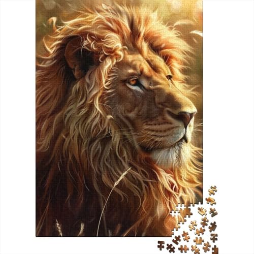 Puzzle 300 Teile Löwenpuzzle für Erwachsene und schwierige Puzzles, Puzzlespielzeug, Spiele, Puzzlegeschenke, 300 Teile (40 x 28 cm) von aaaaab