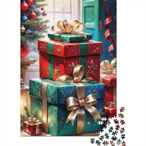 Puzzle 300 Teile Weihnachtsdekoration Quadratische Puzzles für Kinder und Holzpuzzles Heimdekoration Puzzlespielzeug 300 Teile (40 x 28 cm) von aaaaab