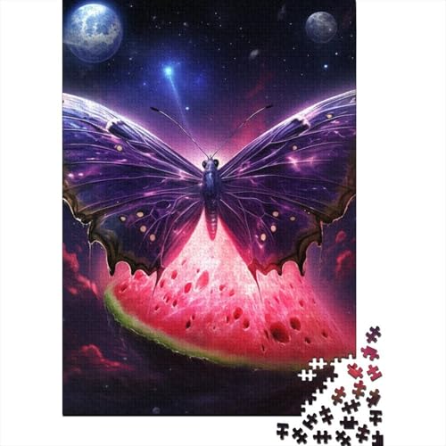 Puzzle 300 Teile für Erwachsene, Galaxie-Schmetterling, Holzpuzzle, kreative Puzzles, Teenager-Puzzles, Lernspiele, Spielzeug, 300 Stück (40 x 28 cm) von aaaaab