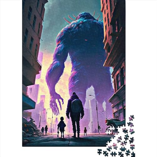 Puzzle 500 Teile Riesige Monster-Puzzles Puzzle für Erwachsene und schwierige Puzzles Puzzle Kreative Lernspiele Spielzeug Geburtstagsgeschenk 500 Teile (52 x 38 cm) von aaaaab