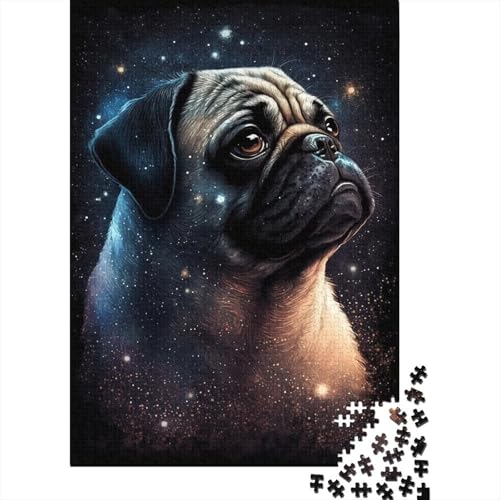 Puzzle Galaxy Colour Pug, 500-teiliges Puzzle, Kinderpuzzle für Erwachsene und Herausforderungen für die ganze Familie, 500 Teile (52 x 38 cm) von aaaaab