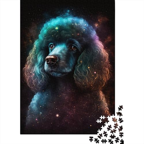 Puzzle Galaxy Pudel, 500-teiliges Puzzle für Erwachsene, Kinderpuzzle für Erwachsene, Stressabbau, 500 Teile (52 x 38 cm) von aaaaab