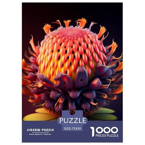 Puzzle für Erwachsene, 1000 Teile, Kunst, exotisches Obst-Puzzle, Puzzle für Erwachsene, Lernspiel, Herausforderungsspielzeug, 1000 Teile (75 x 50 cm) von aaaaab