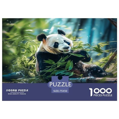 Puzzle für Erwachsene, 1000 Teile, Panda-Puzzle für Erwachsene und Teenager, Puzzle-Geschenke für Erwachsene, 1000 Teile (75 x 50 cm) von aaaaab