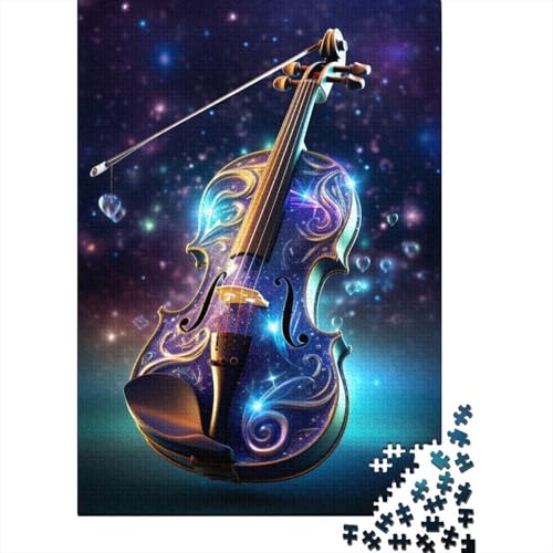 Puzzle für Erwachsene, 1000-teiliges Puzzle für Teenager, Galaxie-Violine, Puzzles für die ganze Familie, anspruchsvolle Spiele, Unterhaltungsspielzeug, Geschenke, 1000 Stück (75 x 50 cm) von aaaaab