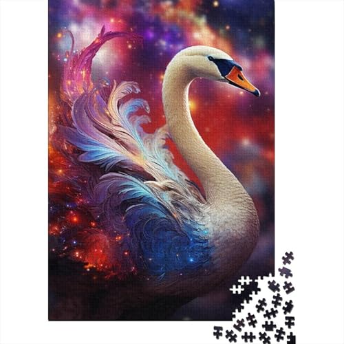 Puzzle für Erwachsene, 1000-teiliges Puzzle für Teenager, Kunst, Tiere, Flamingos, Puzzles für die ganze Familie, anspruchsvolle Spiele, Unterhaltungsspielzeug, Geschenke, 1000 Stück (75 x 50 cm) von aaaaab