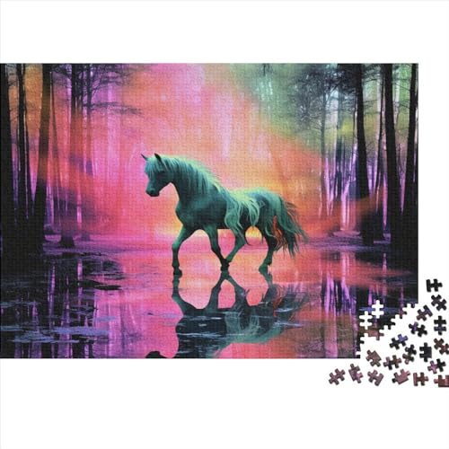 Puzzle für Erwachsene, 300 Teile, Einhorn-Puzzles für Erwachsene und Teenager, Lernpuzzle, 300 Teile (40 x 28 cm) von aaaaab