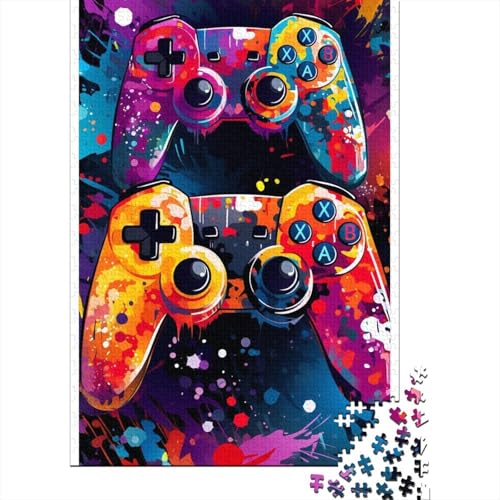 Puzzle für Erwachsene, 300 Teile, Kunst-Game-Controller, Puzzles für Erwachsene und Jugendliche, Holzbrett-Puzzles, Spielzeug, Denkspiel, 300 Teile (40 x 28 cm) von aaaaab