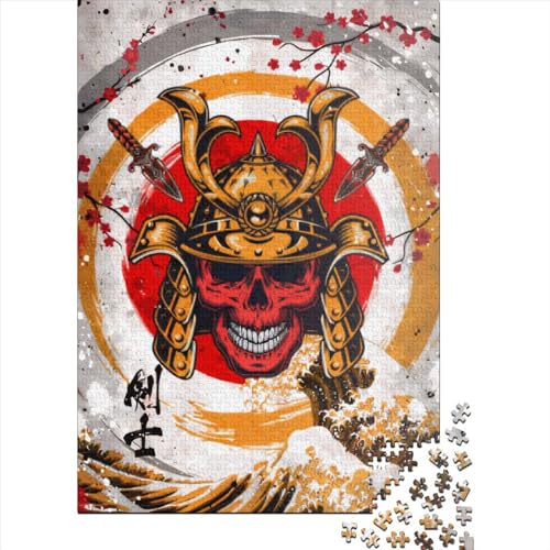 Puzzle für Erwachsene, 300 Teile, Samurai-Krieger, Holzpuzzle für Kinder, Lernspiel, Herausforderungsspielzeug, 300 Teile (40 x 28 cm) von aaaaab