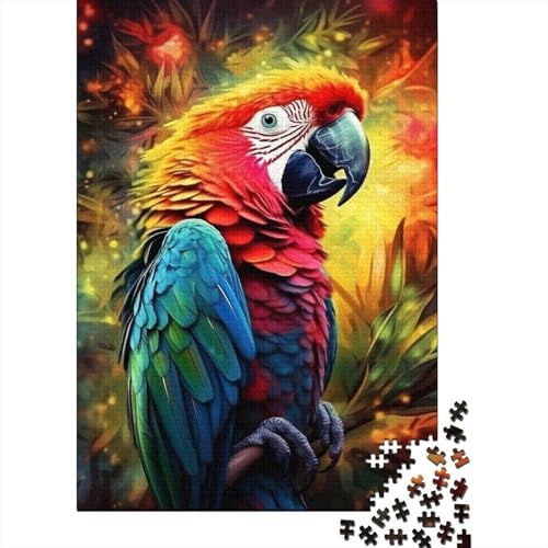 Puzzle für Erwachsene, 300 Teile, Tiere, Vögel, Papageien, Puzzle für Erwachsene und Jugendliche, Holzbrett-Puzzle, Spielzeug, Denkspiel, 300 Teile (40 x 28 cm) von aaaaab