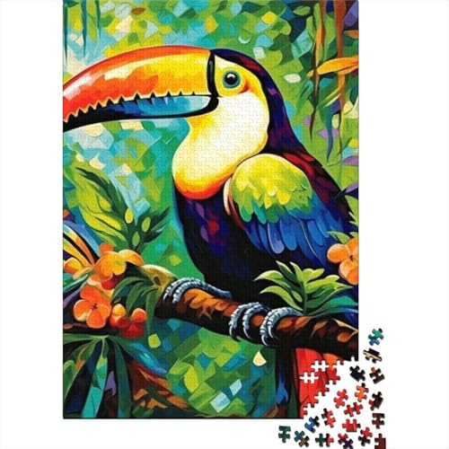 Puzzle für Erwachsene, 300-teiliges Puzzle für Teenager, Tier-Tukane, Puzzle für die ganze Familie, anspruchsvolle Spiele, Unterhaltungsspielzeug, Geschenke, 300 Teile (40 x 28 cm) von aaaaab