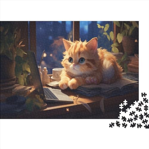 Puzzle für Erwachsene, 500 Teile, Kätzchen-Puzzle für Erwachsene und Teenager, Puzzle-Geschenke für Erwachsene, 500 Teile (52 x 38 cm) von aaaaab