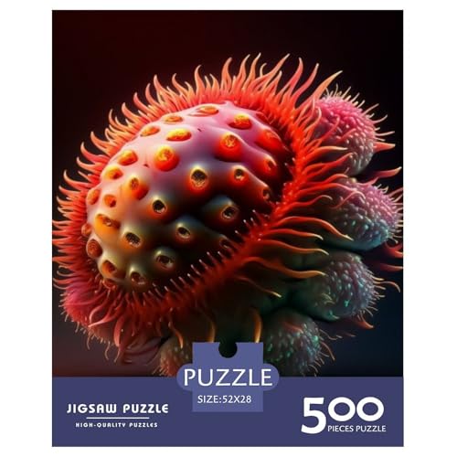 Puzzle für Erwachsene, 500 Teile, Kunst, exotische Früchte, Holzpuzzles für Erwachsene, nachhaltige Puzzlespiele, 500 Stück (52 x 38 cm) von aaaaab