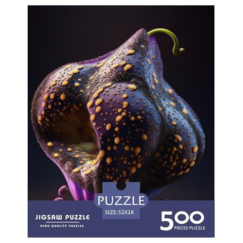 Puzzle für Erwachsene, 500 Teile, Kunst, exotisches Obst-Puzzle, Puzzles für Erwachsene, Lernspiel, Herausforderungsspielzeug, 500 Teile (52 x 38 cm) von aaaaab