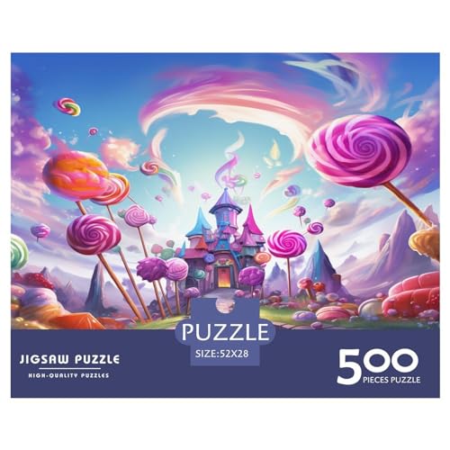 Puzzle für Erwachsene, 500 Teile, Lollipop-Puzzle für Erwachsene und Teenager, Puzzle-Geschenke für Erwachsene, 500 Teile (52 x 38 cm) von aaaaab