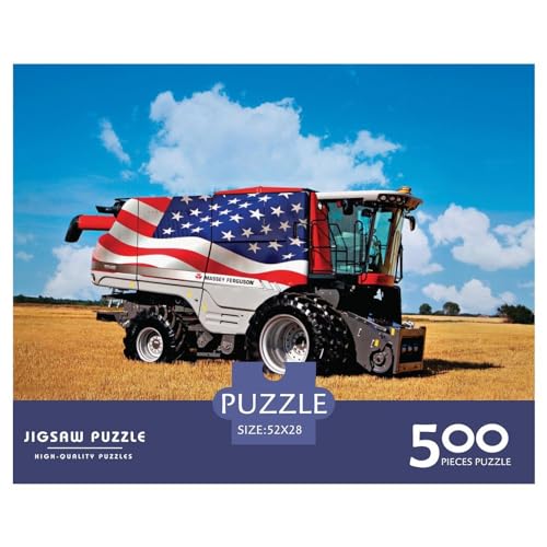 Puzzle für Erwachsene, 500 Teile, Massey Ferguson, Puzzles für Erwachsene, einzigartige Heimdekoration und Geschenke, 500 Teile (52 x 38 cm) von aaaaab