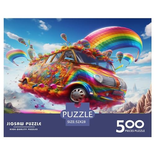 Puzzle für Erwachsene, 500 Teile, Regenbogen-Puzzles für Erwachsene, Puzzles, einzigartige Heimdekoration und Geschenke, 500 Teile (52 x 38 cm) von aaaaab