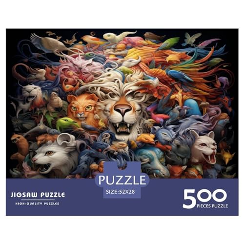 Puzzle für Erwachsene, Herden-Puzzle, Puzzle für Erwachsene, Lernspiel, Herausforderungsspielzeug, 500 Teile (52 x 38 cm) von aaaaab