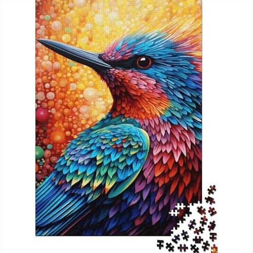 Puzzle für Erwachsene, Tier- und Vogelpuzzle, 1000 Teile, Holzpuzzle für Erwachsene und Jugendliche, Heimdekoration, Denkspiel, Wandkunst, einzigartiges Geschenk, 1000 Teile (75 x 50 cm) von aaaaab