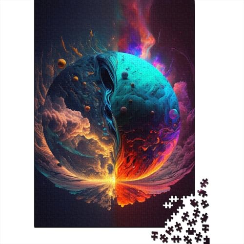 Puzzle für Erwachsene, Weltraum-Planeten-Puzzle, Puzzles für Erwachsene, Lernspiel, Herausforderungsspielzeug, 1000 Teile (75 x 50 cm) von aaaaab