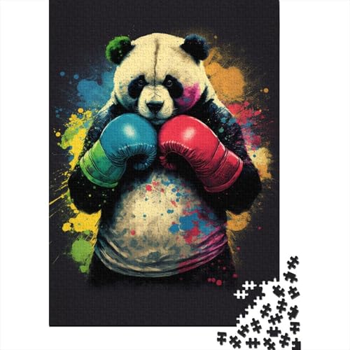 Puzzle für Erwachsene 1000 Teile, buntes Panda-Holzpuzzle, Spielzeug für Erwachsene, Puzzles, Dekompressionsspiel, Exquisite, 1000 Stück (75 x 50 cm) von aaaaab