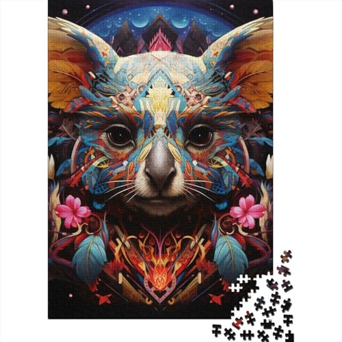 Puzzle für Erwachsene 500 Teile, Art Koalas, Puzzle für Erwachsene und Jugendliche, Holzbrett-Puzzle, Spielzeug, Denkspiel, 500 Teile (52 x 38 cm) von aaaaab