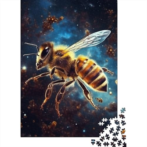 Puzzle für Erwachsene 500 Teile, Galaxy Bees Puzzle für Erwachsene und Jugendliche, kreative Puzzles, Holzpuzzle, Lernspiele, 500 Teile (52 x 38 cm) von aaaaab