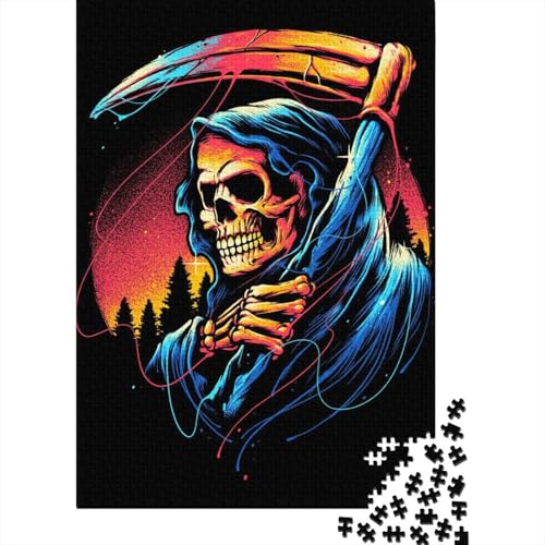 Puzzle für Erwachsene Rainbow Reaper Puzzle 1000 Teile Holzpuzzle für Erwachsene und Jugendliche Puzzles Heimdekoration Denkspiel Wandkunst Einzigartiges Geschenk 1000 Teile (75 x 50 cm) von aaaaab