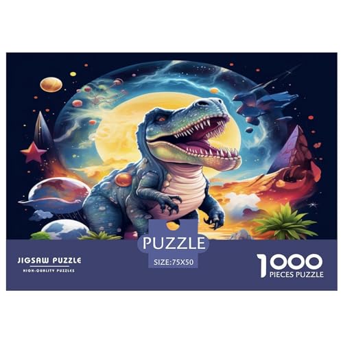 Puzzle für Erwachsene mit 1000 Teilen, Tyrannosaurus Rex-Puzzle, Puzzle für Erwachsene, Puzzle für Erwachsene, 1000 Teile (75 x 50 cm) von aaaaab