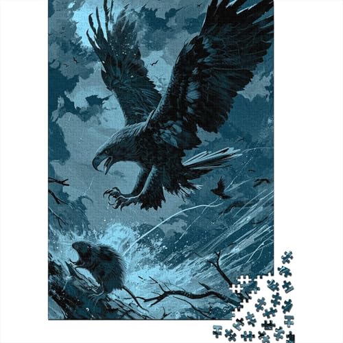 Puzzle für Erwachsene mit 300 Teilen, Adler, 300-teiliges Puzzle, Lernspiele für Zuhause, DIY-Spielzeug, 300 Teile (40 x 28 cm) von aaaaab