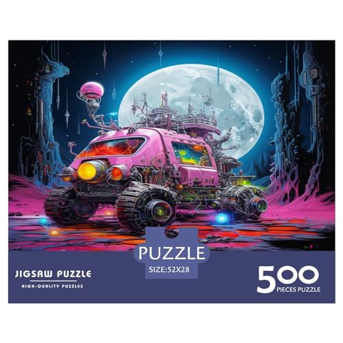 Puzzle für Erwachsene mit 500 Teilen, Geschenke für Erwachsene, Steelpunk-Stil, Puzzles für Erwachsene und Teenager ab 12 Jahren, 500 Teile (52 x 38 cm) von aaaaab