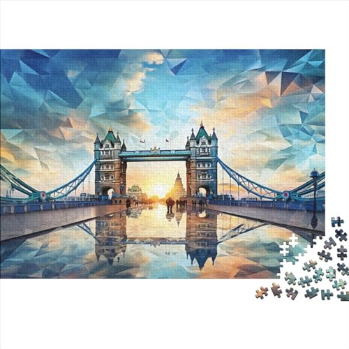 Puzzle für Erwachsene mit 500 Teilen, London-Puzzles für Erwachsene, Puzzles für Erwachsene, Lernspiel, Herausforderungsspielzeug, 500 Teile (52 x 38 cm) von aaaaab